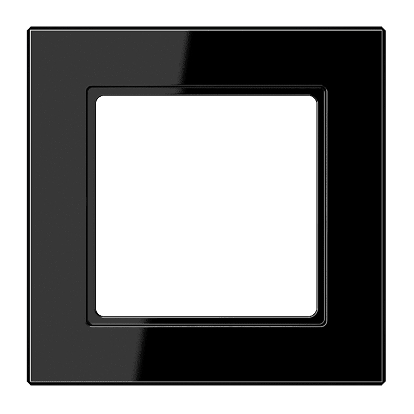 Рамка для терморегулятора черная квадратная