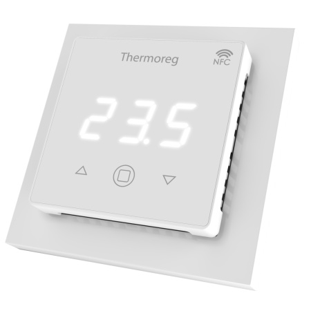 Комплект нагревательный мат Thermomat 130 Вт/м² + терморегулятор Thermoreg TI-700 NFC White