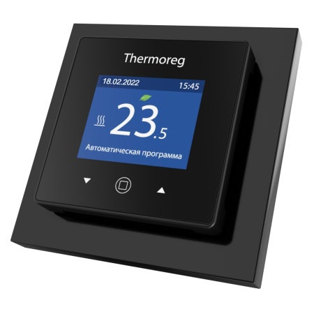 Комплект нагревательный мат Thermomat 180 Вт/м² + терморегулятор Thermoreg TI-970 Black